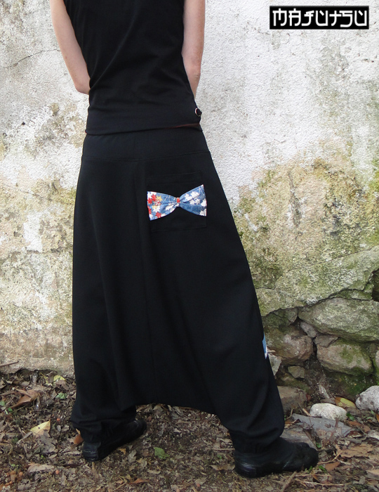 Harem Pants Japanese Kimono Skirt Blue_Pants & Jeans_5.jpg
